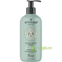 Sampon Natural pentru Animale Blana Moale cu Fulgi de Ovaz 473ml
