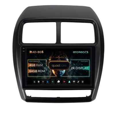Navigatie 2K Mitsubishi ASX (2016-2019), Android, S-Quadcore 4GB RAM + 64GB ROM, 9.5 Inch - AD-BGS90042K+AD-BGRKIT267V2