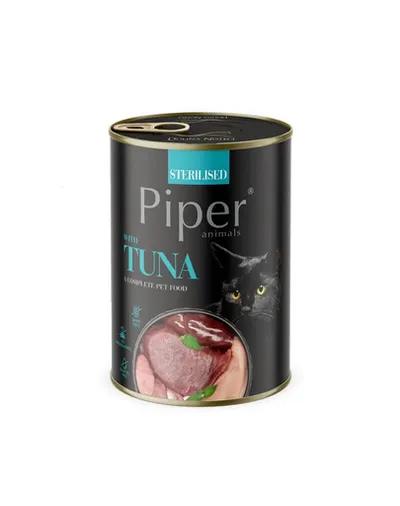 PIPER Animals Sterilised Tuna 12x400 g conserve cu ton pentru pisici steril
