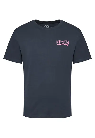Tricou barbati bleumarin/roz - bumbac