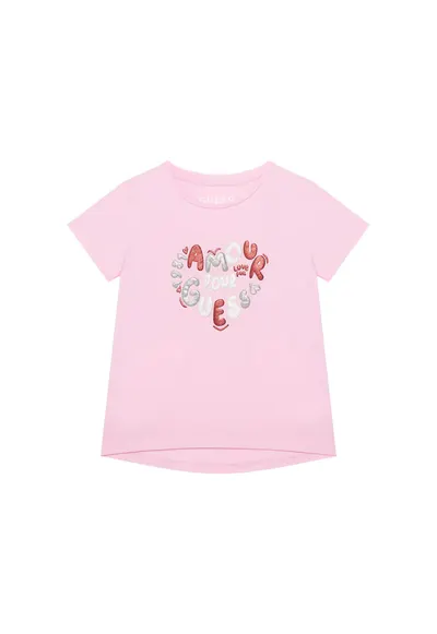 Tricou cu imprimeu - roz