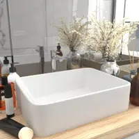 Gossi chiuveta de baie lux, alb mat, 41x30x12 cm, ceramica