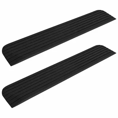 vidaXL Rampe tip prag, 2 buc.,110x21x2,5 cm, cauciuc