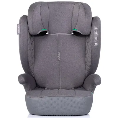 Scaun auto pentru copii Chipolino Cyber Platinum 100-150 cm I-Size, husa detasabila, tetiera reglabila