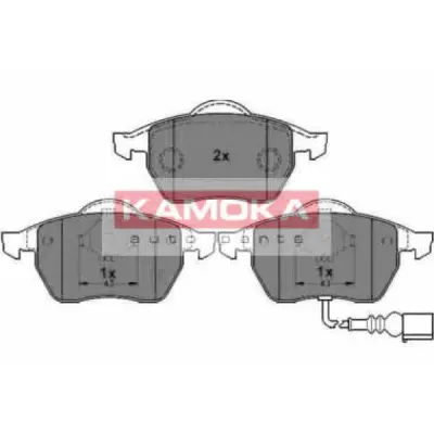 Set placute frana, frana disc KAMOKA JQ1012926