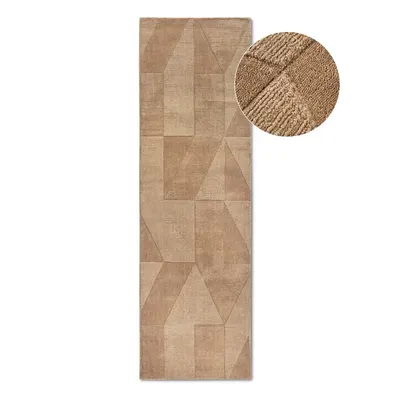 Covor tip traversă bej țesut manual din lână 80x250 cm Ursule – Villeroy&Boch