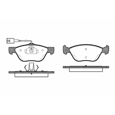 Set placute frana, frana disc REMSA 0589.42