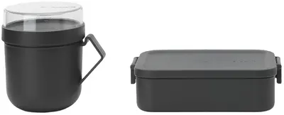 Set de castronele și cutie Brabantia - Make & Take, gri închis