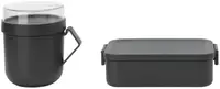 Set de castronele și cutie Brabantia - Make & Take, gri închis