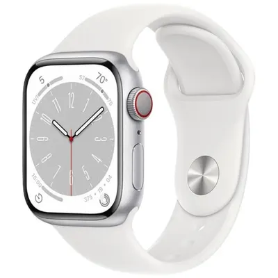 Apple Watch Series 8 2022, GPS + Cellular, Aluminium 45mm N/A Silver Foarte bun