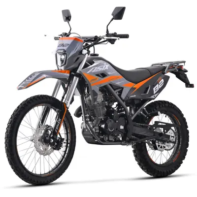 Motocicleta Enduro Cross,Asix XB82, A1, 250cc, 21 18,gri-portocaliu