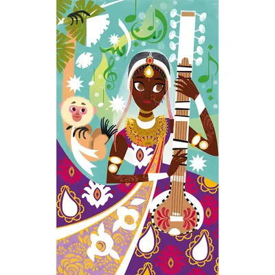 Set de creație prin transfer metalic - 3 tablouri cu India