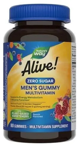 Alive Men's Gummy Multivitamin, 80 tablete de jeleu, Nature’s Way