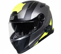 Casca moto Origine Delta Spike rabatabila cu ochelari, Bluetooth incorporat, culoare fluo galben negru, marime M