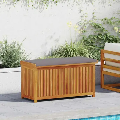Gossi cutie de perne de exterior 113x50x60,5 cm lemn masiv de salcam