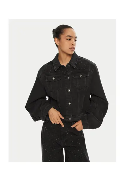 Geaca de blugi dama gri - denim