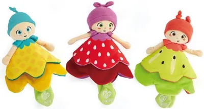 Jucarie pentru bebelusi Hape - Papusa-floare moale, sortiment