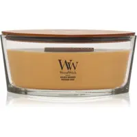 Woodwick Opulent Wood Golden Bourbon lumânare parfumată cu fitil din lemn (hearthwick)