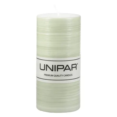Lumânare Unipar Finelines, durată ardere 73 h, verde deschis