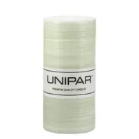 Lumânare Unipar Finelines, durată ardere 73 h, verde deschis