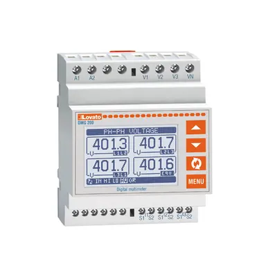 Modular Lcd Multimeter, Non Expandable, Graphic 128x80 Pixel Lcd, Rs485 Port, Auxiliary Supply 100-240vac/110-250vdc. Multilanguage: English, Czech, Polish, German and Russian