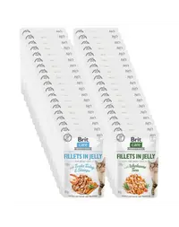 BRIT Care Cat Fillets in Jelly Mix 48x85 g hrană umedă pisici, curcan cu creveți și ton