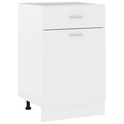 vidaXL Dulap inferior cu sertar “Lyon”, alb, 50x46x81,5 cm