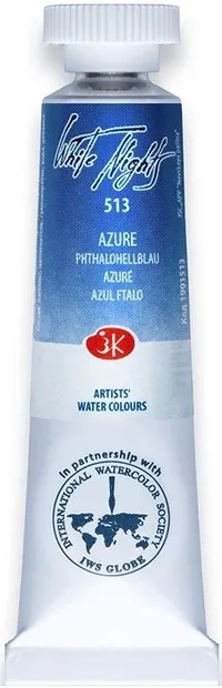 Vopsea de acuarelă Nevskaya Palitra Leningrad nopti albe - 513, albastru deschis, 10 ml