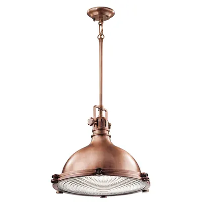 Lampa suspendata Hatteras Bay 1 Light Large Pendant – Antique Copper