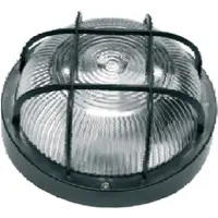 Plafoniera 1x max 60W, E27/IP44/ Negru, 2602A