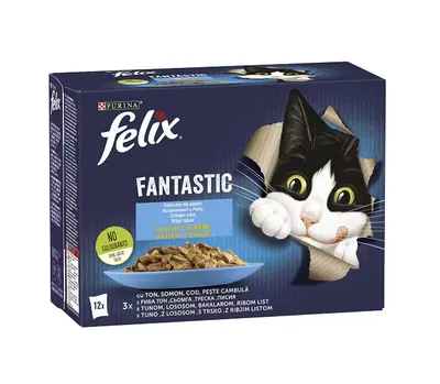 Felix Fantastic Ton, Somon, Cod, Peste Cambula in Aspic 12x85g