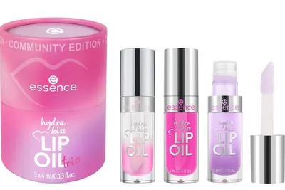 Essence Set de uleiuri pentru buze Trio Hydra Kiss, 3 x 4 ml