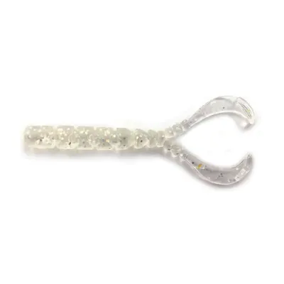 Grub Mustad Aji Micro Chiki 4,3 Cm Clear Rainbow Glitter, 12 Buc / Plic