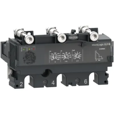 Unitate de declansare MicroLogic 2.2 G pentru intreruptoare ComPacT NSX 100/160/250, electronica, 100 A, 3 poli 3d