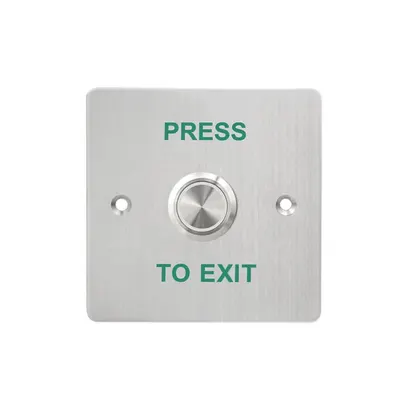 Buton cerere iesire exterior LinkPower ML-86, NO/NC/COM, 12/24 V, otel inoxidabil, rezistent la apa