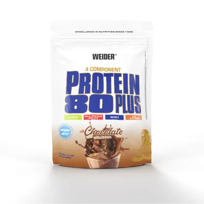 Proteine 80+, WEIDER, ciocolată, 500 g