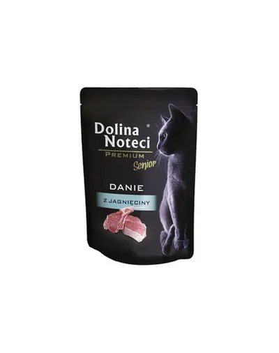 DOLINA NOTECI Premium Senior Hrană umedă pentru pisici în vârstă cu miel 85 g