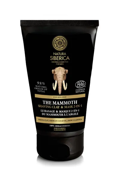 Ceara pentru barbierit si masca 2 in 1 Mammoth, 150ml, Natura Siberica