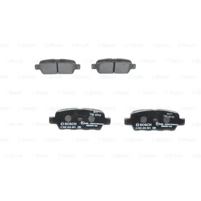 Set placute frana, frana disc BOSCH 0 986 494 861