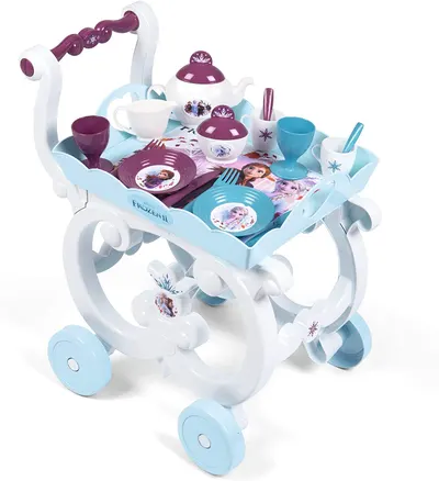 Set de joaca Smoby Frozen 2 - Set de ceai, cu carucior si accesorii
