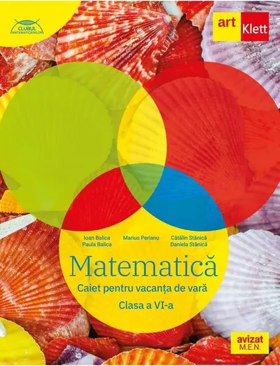 Matematică. Caiet pentru vacanța de vară. Clasa a VI-a - Paperback brosat - Marius Perianu, Cătălin Stănică, Daniela Stănică
