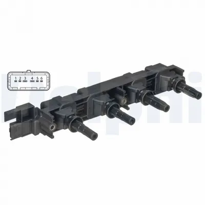 Bobina inductie potrivit CITROEN C4, C4 I, C8; PEUGEOT 206, 307, 406, 407, 607, 807 2.0 2.2 02.00