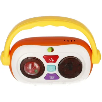Bam-Bam Music Toy Silicone Bamboo Puzzle jucărie cu activități cu melodie 18m+ Radio 1 buc