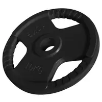 Disc din fier cauciucat olimpic cu grip 10Kg 50/51mm
