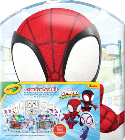 Set de colorat Crayola Spidey - 40 piese