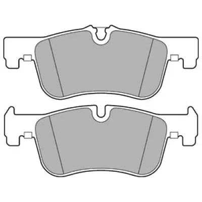 Set placute frana, frana disc DELPHI LP2284