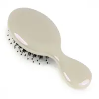 Perie cu Peri de Mistret si Peri Ionici din Nailon 17.5 cm Alb Cameleon - Nurio