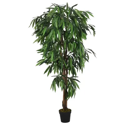Gossi arbore de mango artificial 600 de frunze 150 cm verde