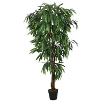Gossi arbore de mango artificial 600 de frunze 150 cm verde