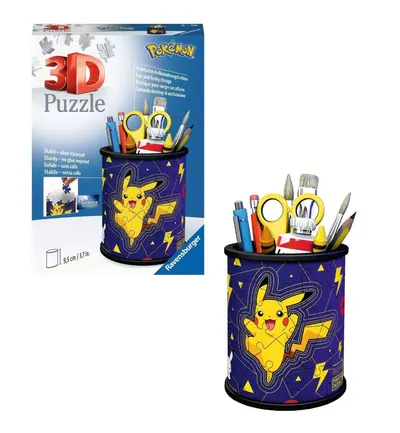 Puzzle 3D Ravensburger suport pixuri Pokemon 54 piese